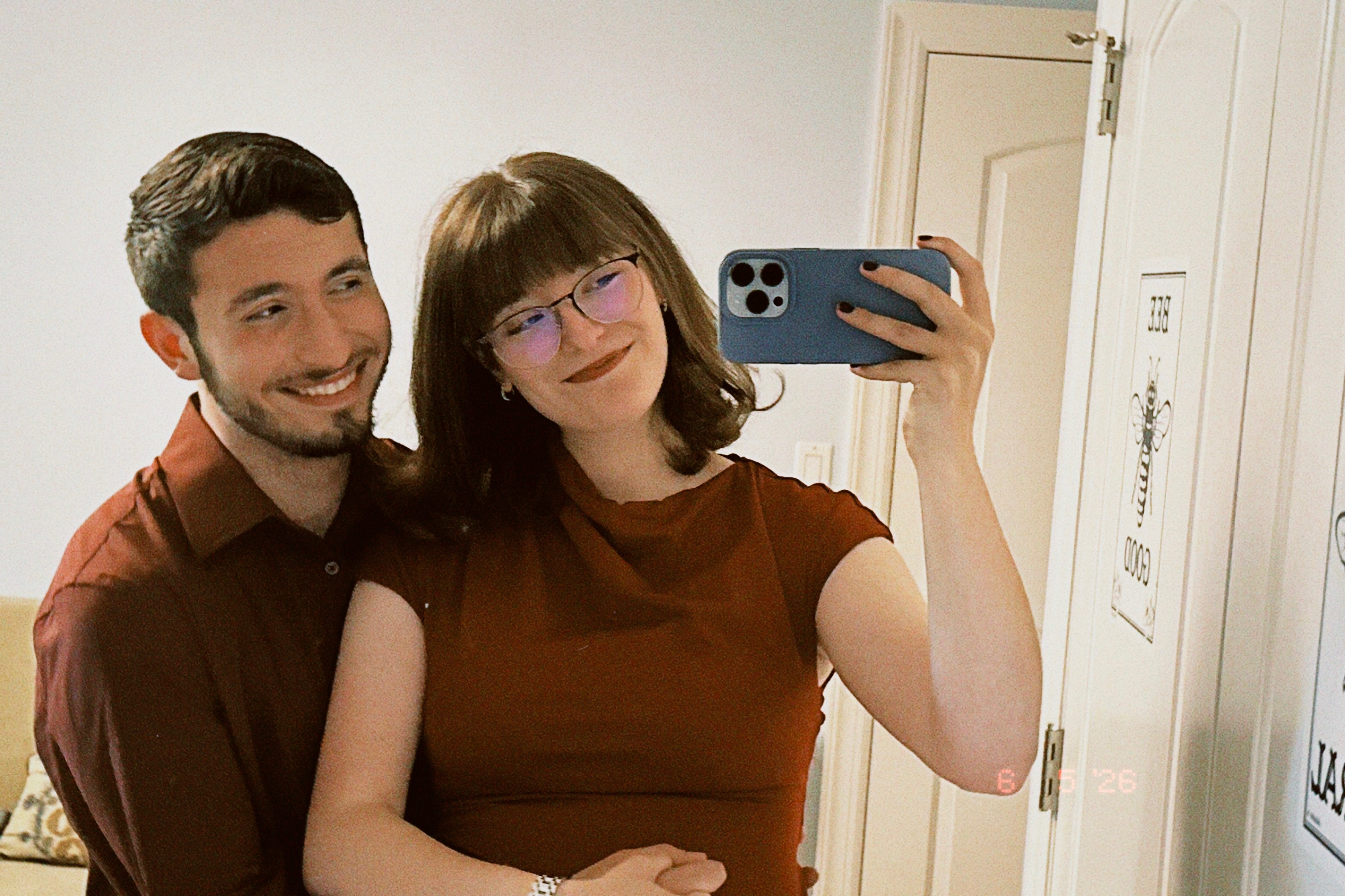 Taking a photo outside