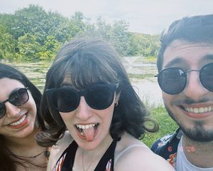 lake with friends